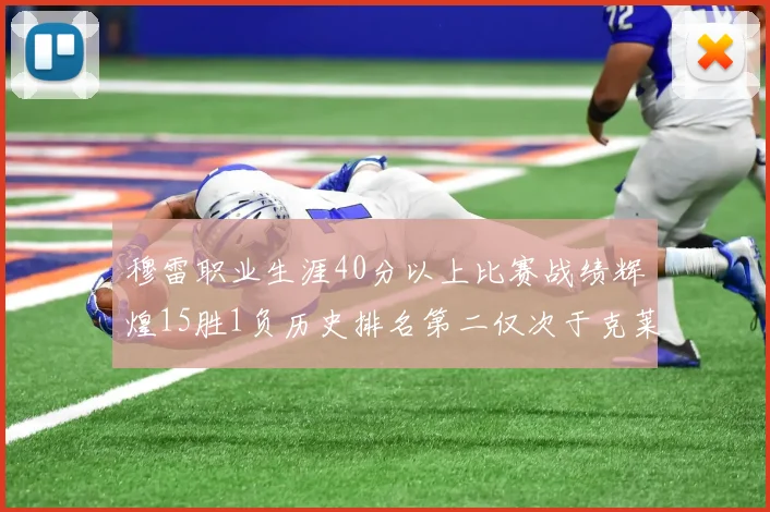 穆雷职业生涯40分以上比赛战绩辉煌15胜1负历史排名第二仅次于克莱的完美19胜0负
